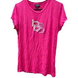 Vintage bebe Women’s Size XL Shirt Pink White Stones Y2K 90s Summer Top NWOT